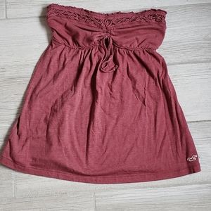 Hollister maroon tube top